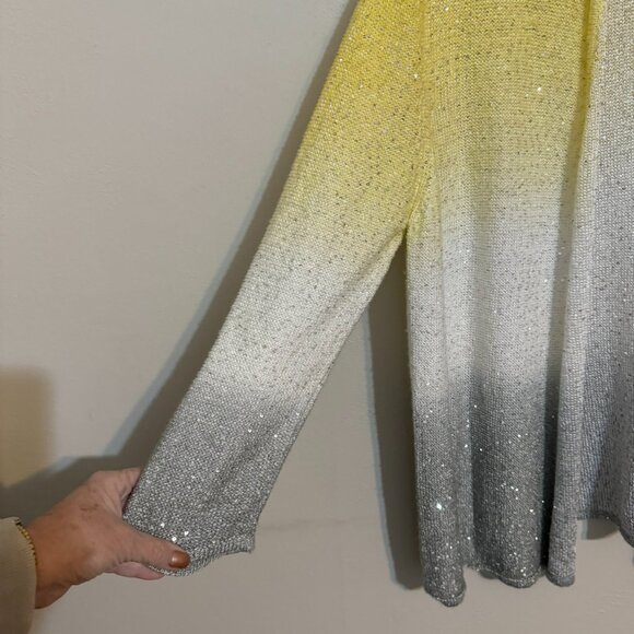 * ❤️ BEAUTIFUL OPEN FRONT CARDIGAN SWEATER XLARGE - Picture 4 of 7